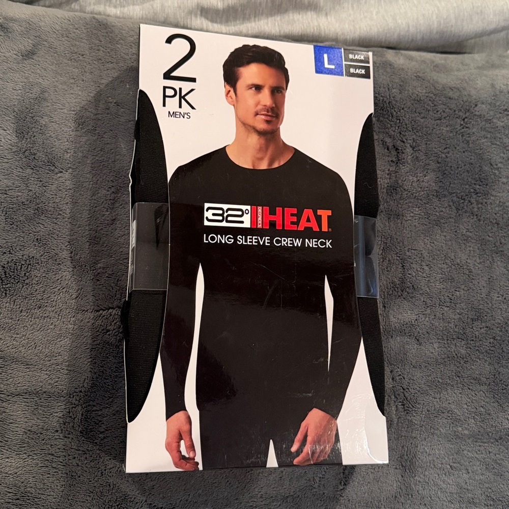 New 32 Degree Heat Mens Long Sleeve 2-pack